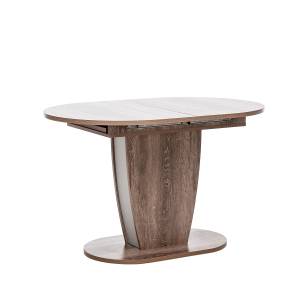 Стол раздвижной Leset Меган Дуб сакраменто, компаньон Антрацит