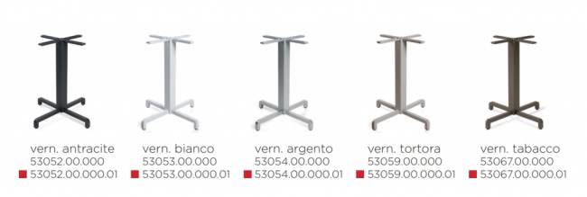 Подстолье металлическое Fiore табак 475х475х720 мм
