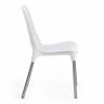 Стул GENIUS (mod 75) металл/пластик, 46x56x84cм, белый/ножки хром (Комплект из 4 шт.) белый металл/пластик Стул GENIUS (mod 75) металл/пластик, 46x56x84cм, белый/ножки хром (Комплект из 4 шт.) белый металл/пластик