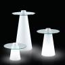 Стол пластиковый барный светящийся Peak Lighting белый Ø800х1200 мм