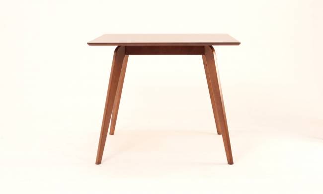 Стол Arki М 90 орех/слоновая кость со стульями Франк ПМ орех/бежевая рогожка