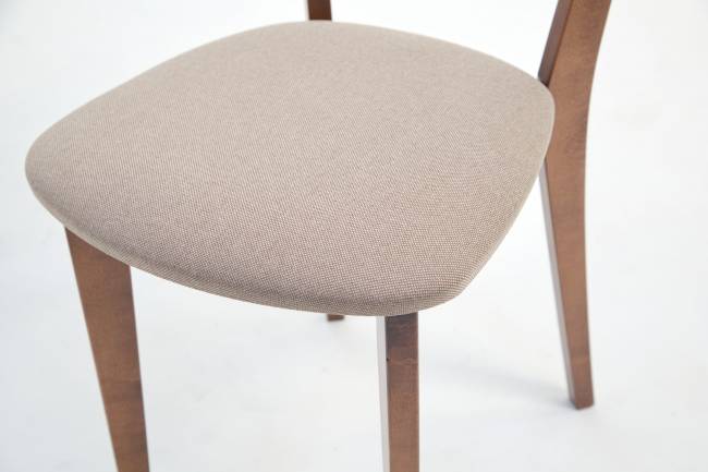 Стол Arki М 90 орех/слоновая кость со стульями Франк ПМ орех/бежевая рогожка