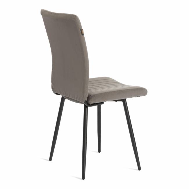 Стул обеденный Монте Карло/Monte Carlo велюр, серый/черный, (порше 9) , 49х51х93см серый ткань велюр