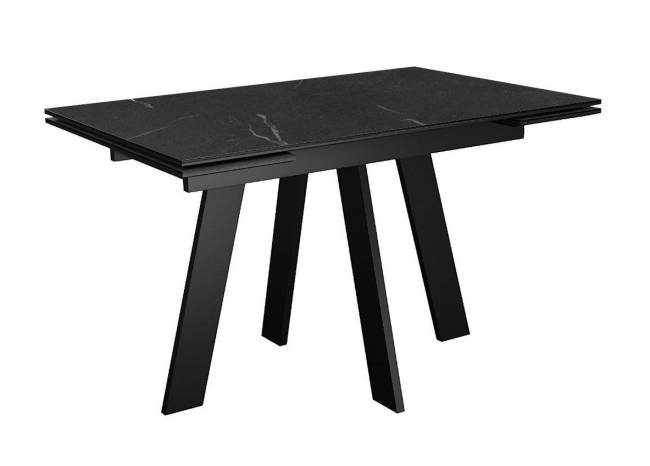 Стол DikLine SKM110 Керамика Черный мрамор/опоры черные Стол DikLine SKM110 Керамика Черный мрамор/опоры черные