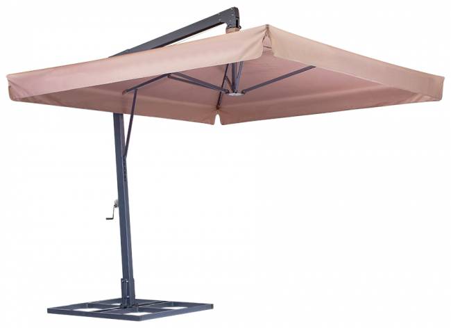 Зонт с боковой опорой 3х3 м "ПРОФИ 100", (600D), бежевый