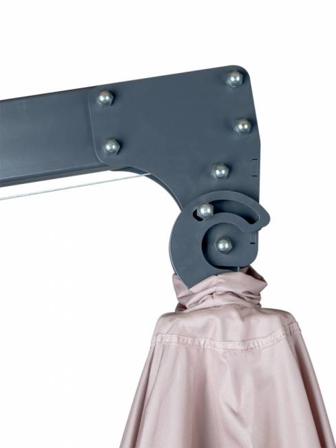 Зонт с боковой опорой 3х3 м "ПРОФИ 100", (600D), бежевый