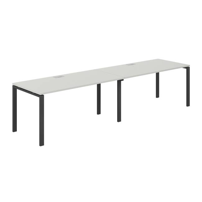 SG.229.SH.63.AN / Рабочая станция s-b-s 3200х800х750 / профиль: 60х30 антрацит; столешница: серый бархат