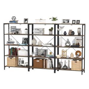 Три открытых стеллажа с полками Трувор цвет дуб гранж песочный/интра