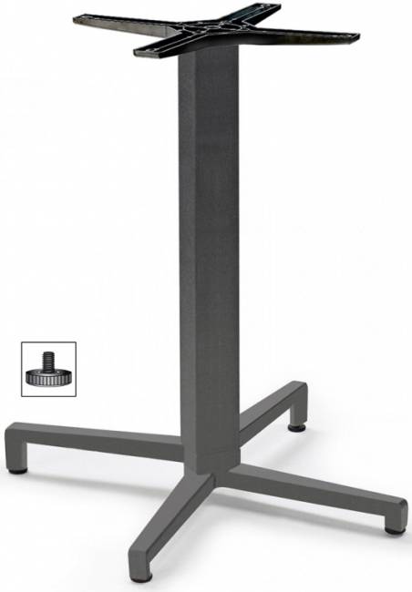 Подстолье металлическое Domino антрацит 490х540х730 мм