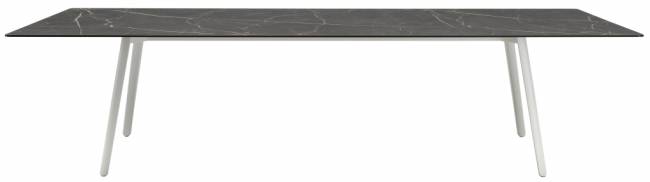 Стол ламинированный Squid белый, черный мрамор Сахара 2990х1200х730 мм