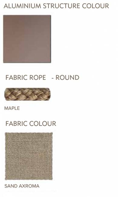 Кресло плетеное с подушкой Berlin тортора, кленовый, песочный 560х600х850 мм