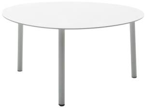 Столик металлический кофейный Island белый 700х560х370 мм