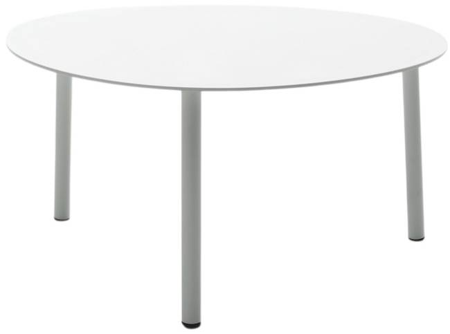Столик металлический кофейный Island белый 700х560х370 мм