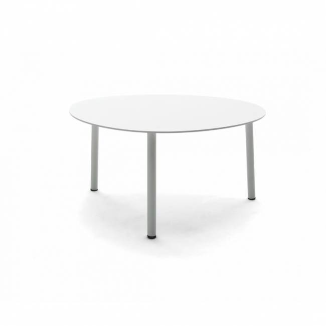 Столик металлический кофейный Island белый 700х560х370 мм