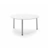 Столик металлический кофейный Island белый 700х560х370 мм