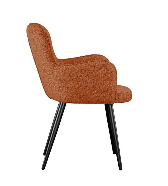 Стул DikLine 503 поворотный NS Rust терракотовый, ножки черные