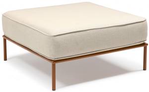 Пуф с подушкой Flap терракотовый, кремовый 840х840х410 мм