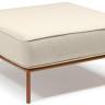 Пуф с подушкой Flap терракотовый, кремовый 840х840х410 мм