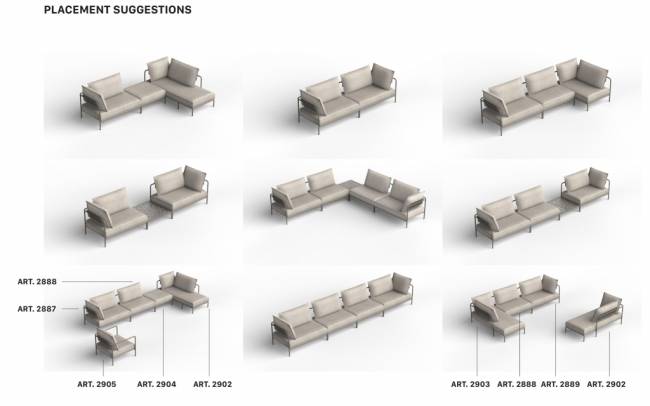 Пуф с подушкой Flap терракотовый, кремовый 840х840х410 мм