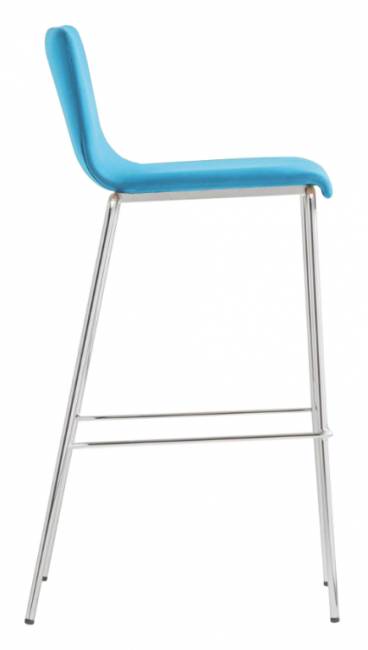 Стул барный с мягкой обивкой Kuadra 470х540х1040 мм Стул барный с мягкой обивкой Kuadra 470х540х1040 мм