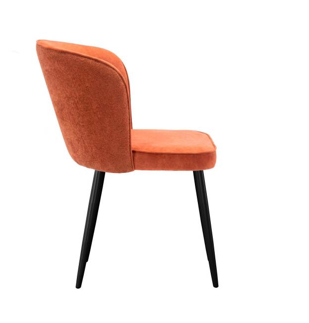 Стул DikLine 347 P09/L05 терракотовый, ножки черные