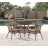 Комплект плетеной мебели Лион-1A T220CT/Y32-W53 Brown (4+1)