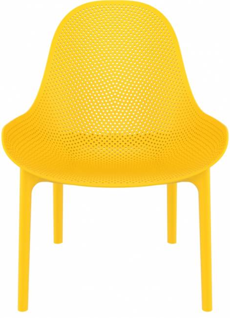 Лаунж-кресло пластиковое Sky Lounge желтый 600х710х830 мм