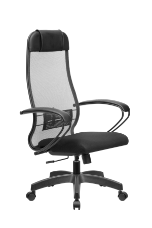 Кресло МЕТТА-11(MPRU)/подл.130/осн.001, темно-серый