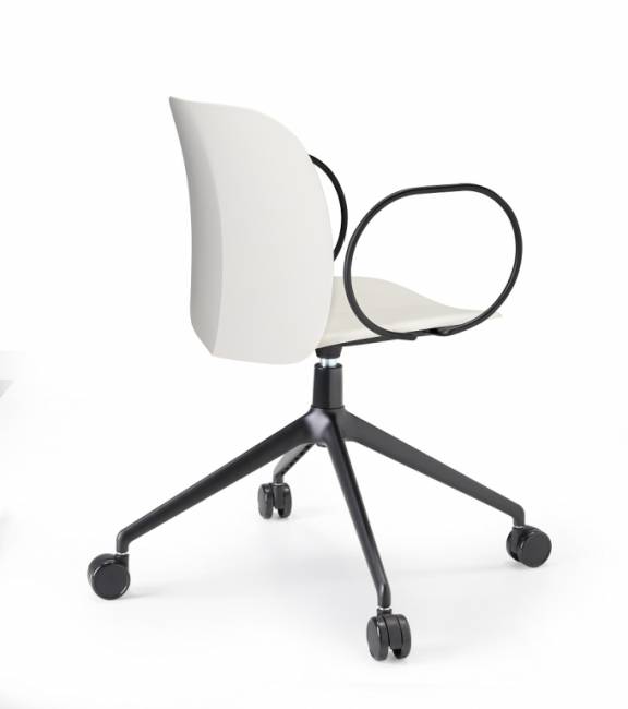 Кресло офисное пластиковое Mentha Go Green черный, лен 540х520х800 мм Кресло офисное пластиковое Mentha Go Green черный, лен 540х520х800 мм