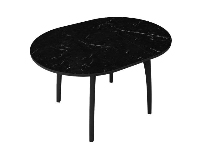 Стол DikLine MK46 Керамика Черный мрамор/подстолье черное/опоры черные Стол DikLine MK46 Керамика Черный мрамор/подстолье черное/опоры черные