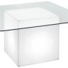 Стол пластиковый светящийся Square Lighting белый 1500х1500х740 мм