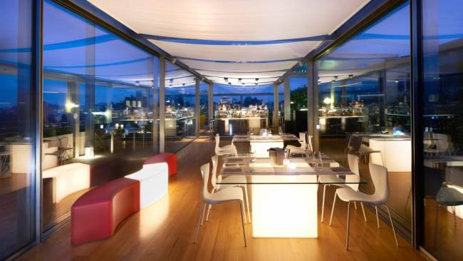 Стол пластиковый светящийся Square Lighting белый 1500х1500х740 мм