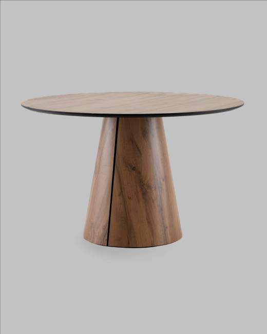 Стол круглый Стивенсон D120 столешница HPL дуб вотан