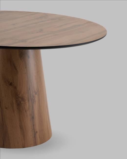 Стол круглый Стивенсон D120 столешница HPL дуб вотан