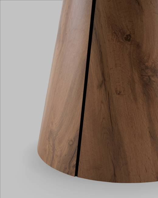 Стол круглый Стивенсон D120 столешница HPL дуб вотан