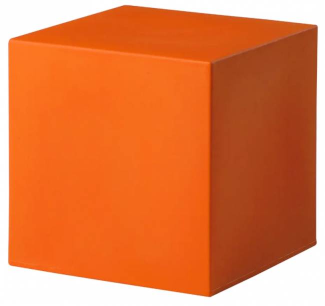 Пуф пластиковый Cubo 40 Standard тыквенный оранжевый 430х430х430 мм