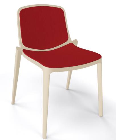 Стул пластиковый с обивкой Dress Isidora 520х520х870 мм