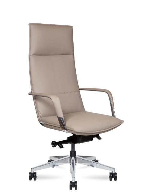 Кресло офисное / Паркер / Parker / латте экокожа / алюминиевая база Кресло офисное / Паркер / Parker / латте экокожа / алюминиевая база