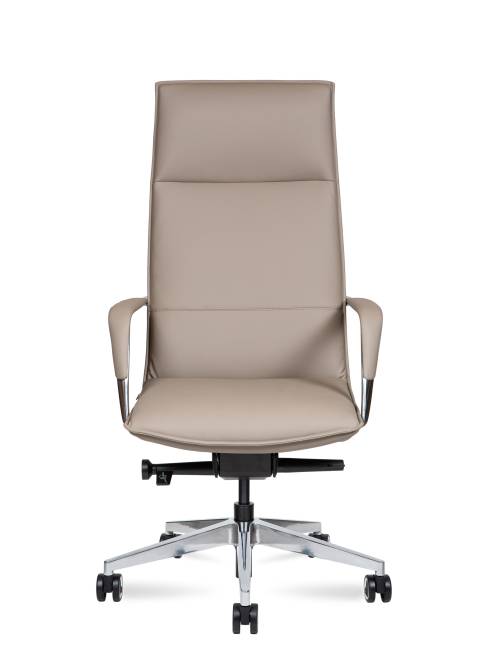 Кресло офисное / Паркер / Parker / латте экокожа / алюминиевая база Кресло офисное / Паркер / Parker / латте экокожа / алюминиевая база