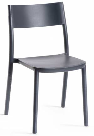 Стул пластиковый To-Me антрацит 490х470х800 мм
