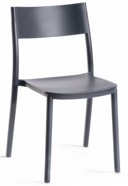 Стул пластиковый To-Me антрацит 490х470х800 мм