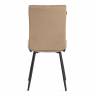Стул обеденный Monte Carlo ткань велюр, бежевый/черный, (Porsche 5), 49х51х93 см бежевый ткань велюр