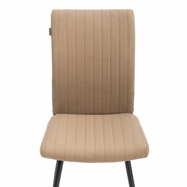 Стул обеденный Monte Carlo ткань велюр, бежевый/черный, (Porsche 5), 49х51х93 см бежевый ткань велюр