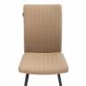Стул обеденный Monte Carlo ткань велюр, бежевый/черный, (Porsche 5), 49х51х93 см бежевый ткань велюр