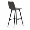 Стул барный CHILLY (mod.7095б) ткань/металл, 53х44х104 см, высота до сиденья 76 см, серый barkhat 26/черный (Комплект из 2 шт.) серый ткань/металл
