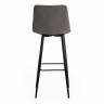 Стул барный CHILLY (mod.7095б) ткань/металл, 53х44х104 см, высота до сиденья 76 см, серый barkhat 26/черный (Комплект из 2 шт.) серый ткань/металл