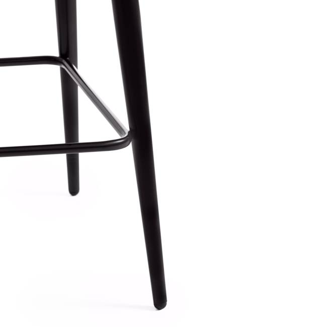 Стул барный CHILLY (mod.7095б) ткань/металл, 53х44х104 см, высота до сиденья 76 см, серый barkhat 26/черный (Комплект из 2 шт.) серый ткань/металл