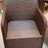 Кресло плетеное с подушками Barcelona светло-коричневый, бежевый 710х600х810 мм
