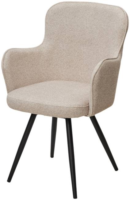 Стул ALTAIR 360 град. поворот. NS04 Крем, букле / черный каркас, М-City