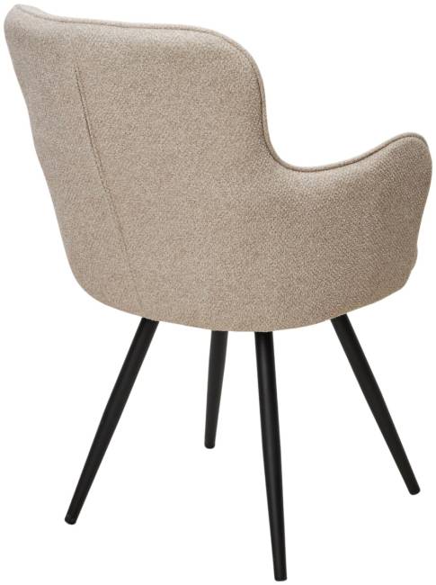 Стул ALTAIR 360 град. поворот. NS04 Крем, букле / черный каркас, М-City